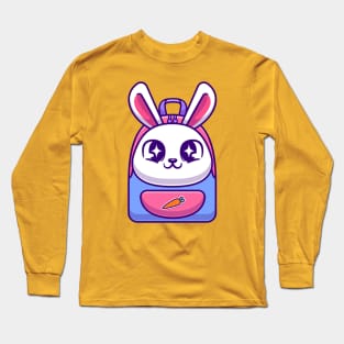 Cute Rabbit Bag Cartoon Long Sleeve T-Shirt